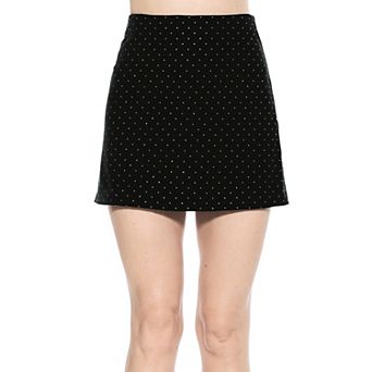 Women's Alexia Admor Finn Velvet Fitted Mini Skirt