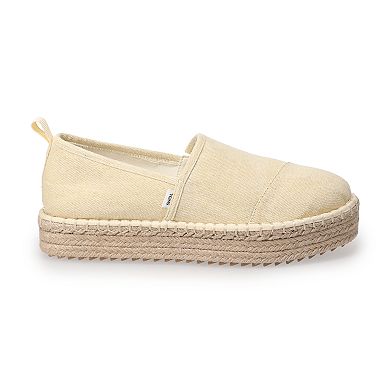 TOMS Wren Women's Espadrille Platform Shoes