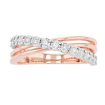 Diamond Brilliance 1/4 Carat T.W. Lab-Created Diamond Bypass Ring