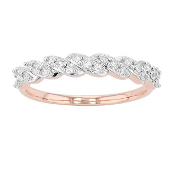 Diamond Brilliance Sterling Silver 1/4 Carat T.W. Lab-Created Diamond Ring