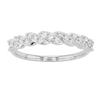 Diamond Brilliance Sterling Silver 1/4 Carat T.W. Lab-Created Diamond Ring