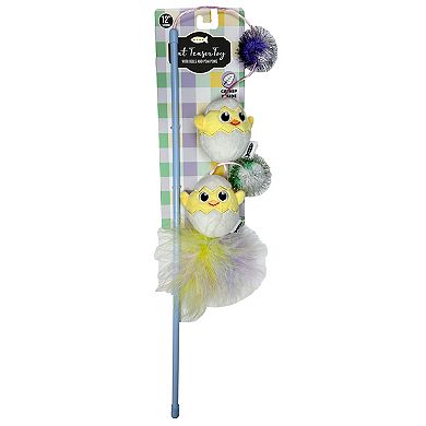 Meow Chicks Teaser Wand Cat Toy