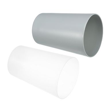 2 Pcs Bathroom Toothbrush Tumblers PP Cup 4.52"x3.03"