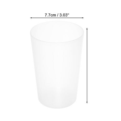 2 Pcs Bathroom Toothbrush Tumblers PP Cup 4.52"x3.03"