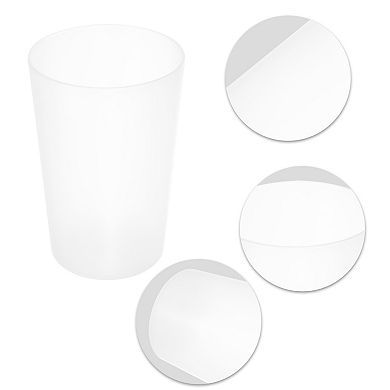 2 Pcs Bathroom Toothbrush Tumblers PP Cup 4.52"x3.03"