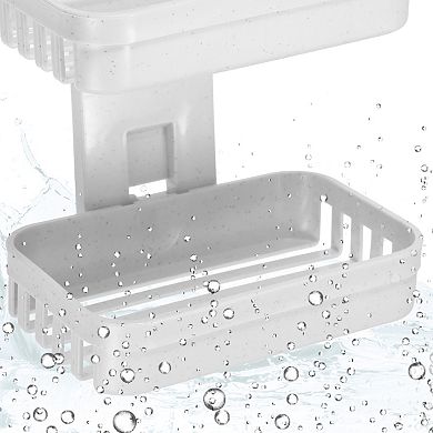 1 Pc Soap Dish Soap Cleaning Storage Drill Free Soap Holder for Kitchen