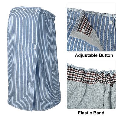 Soft Absorbent Bath Towel Bathroom with Adjustable Button 27.8" Length