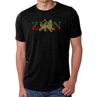 Zion - One Love - Men's Premium Blend Word Art T-Shirt