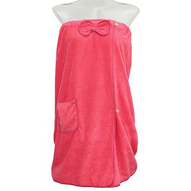 Bath Wrap Towel For Women Shower Adjustable Bath Wrap Robe With Pocket
