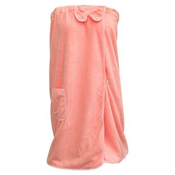 Bath Wrap Towel for Women Shower Adjustable Bath Wrap Robe with Pocket