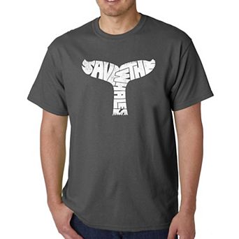 Save The Whales - Men's Word Art T-shirt