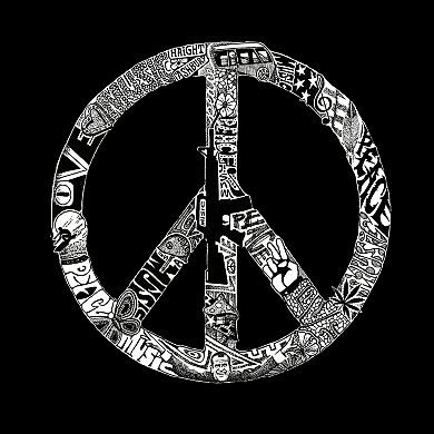 Peace, Love, & Music - Men's Word Art T-shirt