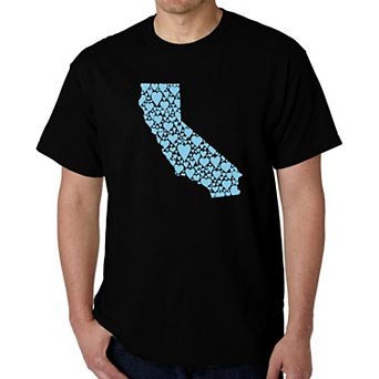 California Hearts - Men's Word Art T-shirt