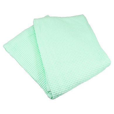 Waffle Weave Pattern Soft Absorbent Cotton Bath Towel 55.12"x27.56"
