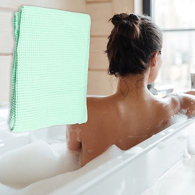 Waffle Weave Pattern Soft Absorbent Cotton Bath Towel 55.12"x27.56"