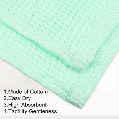 Waffle Weave Pattern Soft Absorbent Cotton Bath Towel 55.12"x27.56"