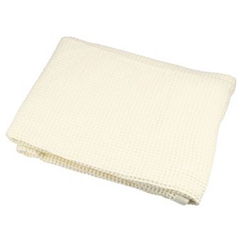 Waffle Weave Pattern Soft Absorbent Cotton Bath Towel 55.12"x27.56"