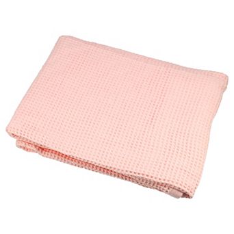 Waffle Weave Pattern Soft Absorbent Cotton Bath Towel 55.12"x27.56"