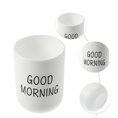 Bathroom Toothbrush Tumblers Plastic Toothbrush Cups 3.94"x2.83"
