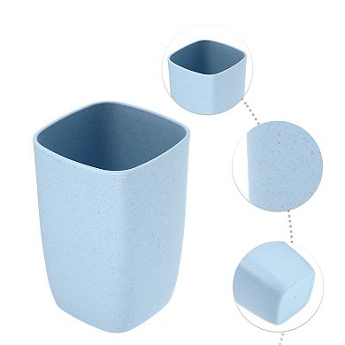 Square Shape Bathroom Kitchen Toothbrush Tumblers PP Cup 4.09"x2.76"