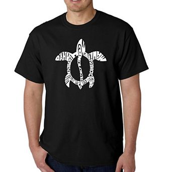 Honu Turtle - Hawaiian Islands - Men's Word Art T-shirt