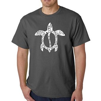 Honu Turtle - Hawaiian Islands - Men's Word Art T-shirt