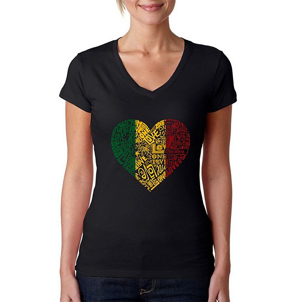 One Love - Womens V-Neck T-shirt