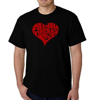 All You Need Is Love - Men's Word Art T-shirt