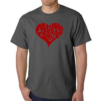 All You Need Is Love - Men's Word Art T-shirt