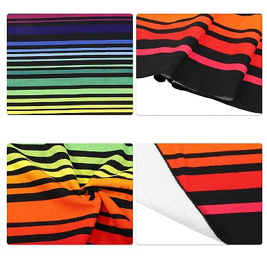 1 Pcs Soft Absorbent Beach Towel Classic Design for Beach Colorful 59"x30"