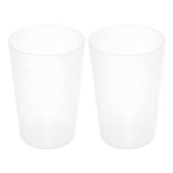 2 pc Bathroom Toothbrush Tumblers for Kitchen 4.52"x3.03"