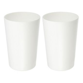 2 pc Bathroom Toothbrush Tumblers for Kitchen 4.52"x3.03"