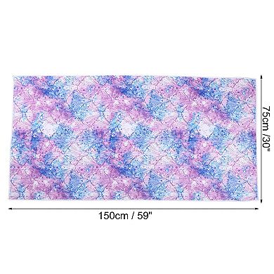 1 Pcs Soft Absorbent Beach Towel Classic Design for Beach Purple 59"x30"