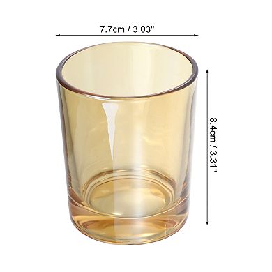 2pcs Bathroom Toothbrush Tumblers Glass for Kitchen Color Gray Amber