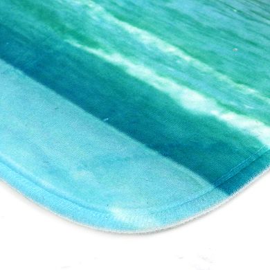 Bathroom Washable Non-slip Flannel Floor Mat Bath Rug Set 3 in 1 Pattern # 7