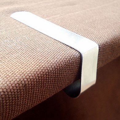 Banquet Picnic Metal Adjustable Desk Table Cloth Holder Clip Silver Tone 10pcs
