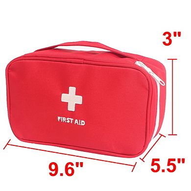Outdoor Camping Hiking Medic First Aid Empty Kit Storage Bag Red