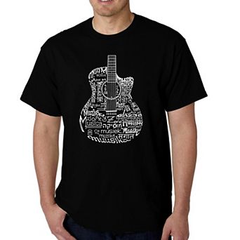 Guitar Languages - Men's Word Art T-shirt
