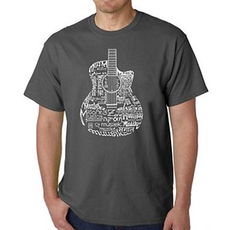 Guitar Languages - Men's Word Art T-shirt