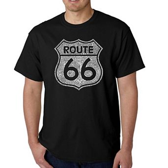 Cities Along Route 66 - Men's Word Art T-shirt