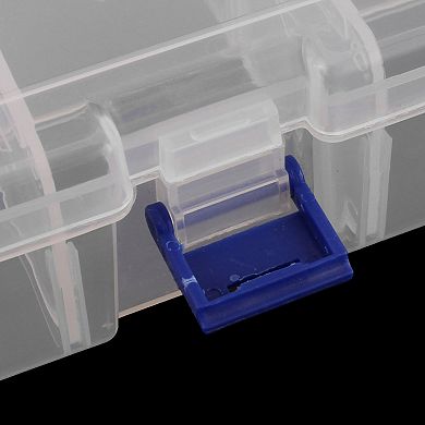 Jewellery Hardware Plastic 6 Slots Storage Case Box Organizer Clear