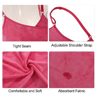 Bath Wrap Towel For Women Robe Adjustable Shoulder Strap Bath Wrap