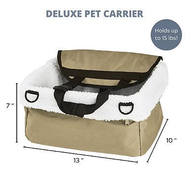 Deluxe Pet Booster Seat  Carrier for Small Dogs or Cats
