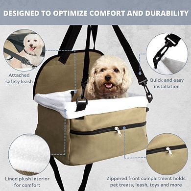 Deluxe Pet Booster Seat Carrier for Small Dogs or Cats