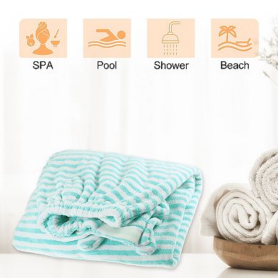 Bath Wrap Towel for Women Adjustable Bath Wrap for Shower Coral Fleece