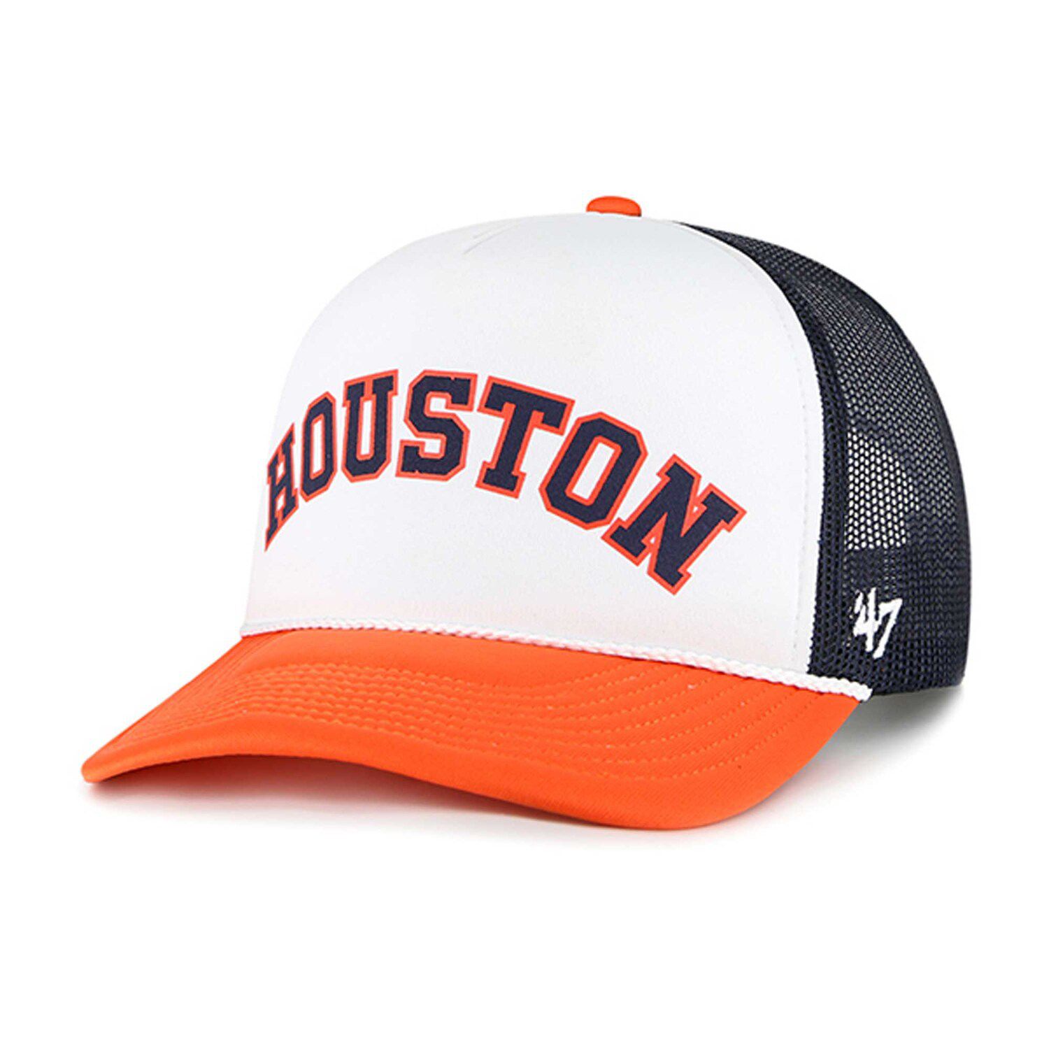 Men's '47 Navy Houston Astros Union Patch Trucker Adjustable Hat