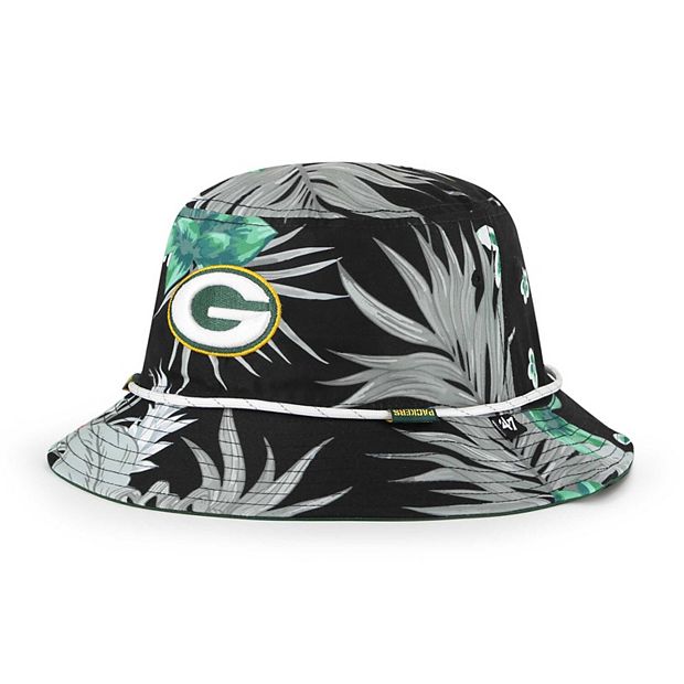 47 Men's '47 Black Green Bay Packers Clean Up Alternate Adjustable Hat