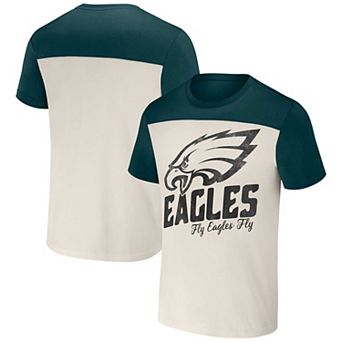 Men's NFL x Darius Rucker Collection by Fanatics Cream Philadelphia Eagles Colorblocked T-Shirt