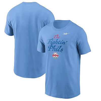 Men s Nike Light Blue Philadelphia Phillies Fightin Phils Hometown T Shirt