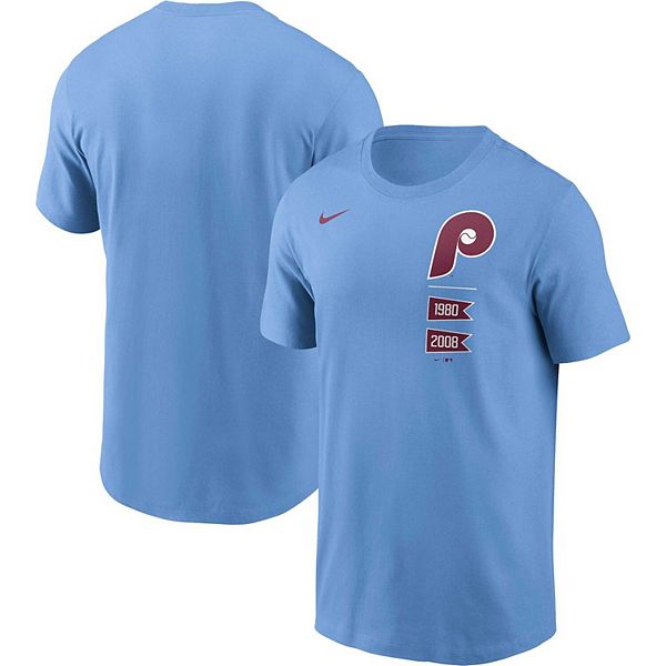 Men's Nike Light Blue Philadelphia Phillies Banners Hometown T-Shirt